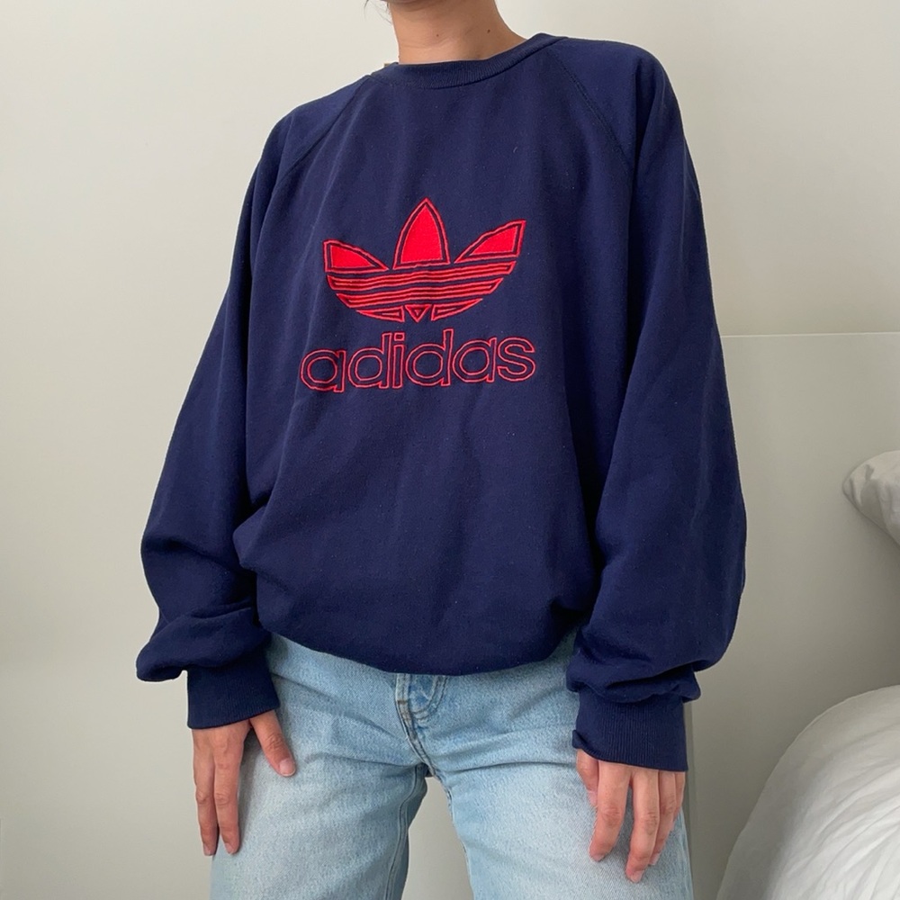 ‼️SOLD‼️Vintage Adidas Trefoil Crewneck